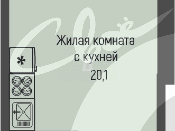 Студия (27.5 кв.м.)