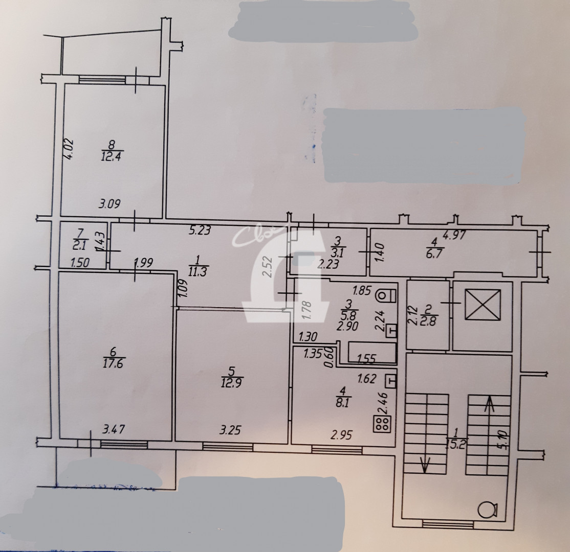 3-комнатная квартира (70.2 кв.м.)