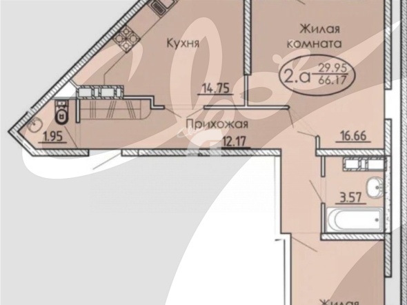 2-комнатная квартира (70 кв.м.)